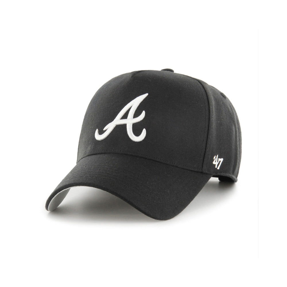 Atlanta Braves Black/White 47 MVP DT SNAPBACK Shop MLB Hats