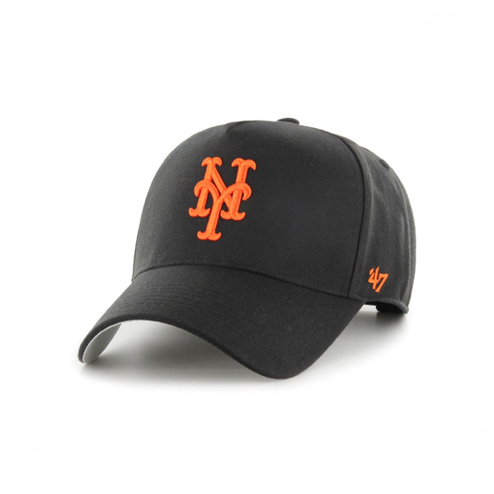 New York Mets Black/Orange 47 MVP DT SNAPBACK Shop MLB Hats
