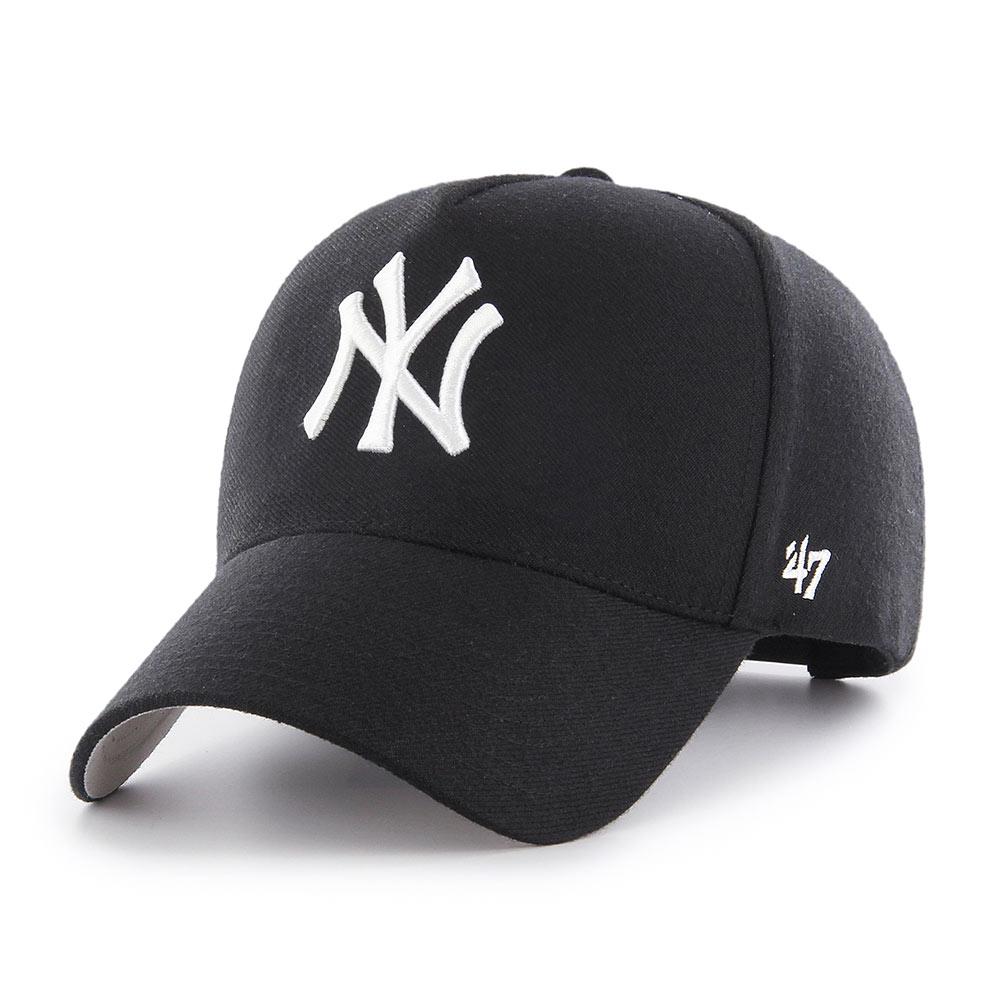 New York Yankees Black White 47 MVP DT Snapback Shop MLB Hats Caps 47 Brand