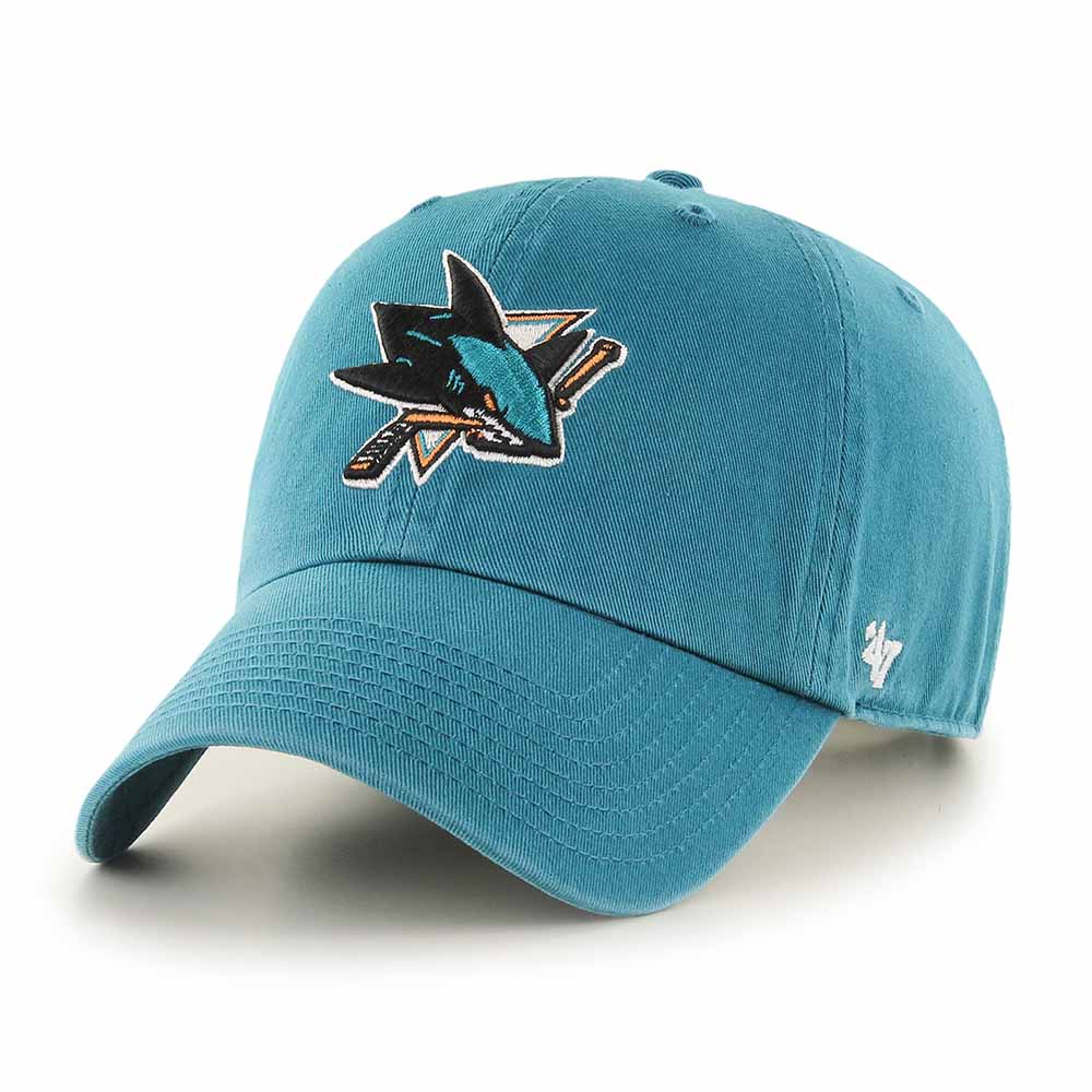 San Jose Sharks Dark Teal 47 CLEAN UP Shop NHL Hats Caps 47 Brand