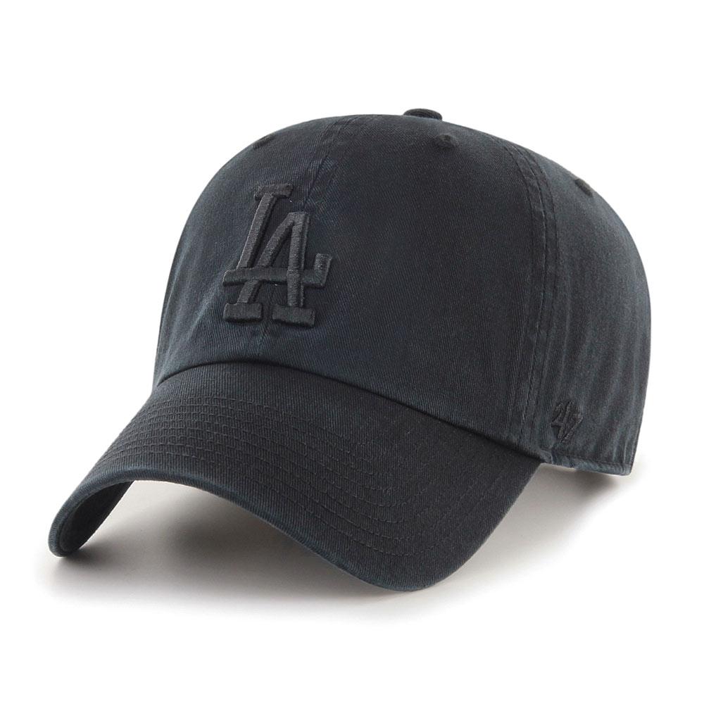 【海外限定】'47Brand Clean Up Los Angeles Dodgers 50th Black 47 Los Angeles Dodgers Clean Up Hat in Sandalwood | B