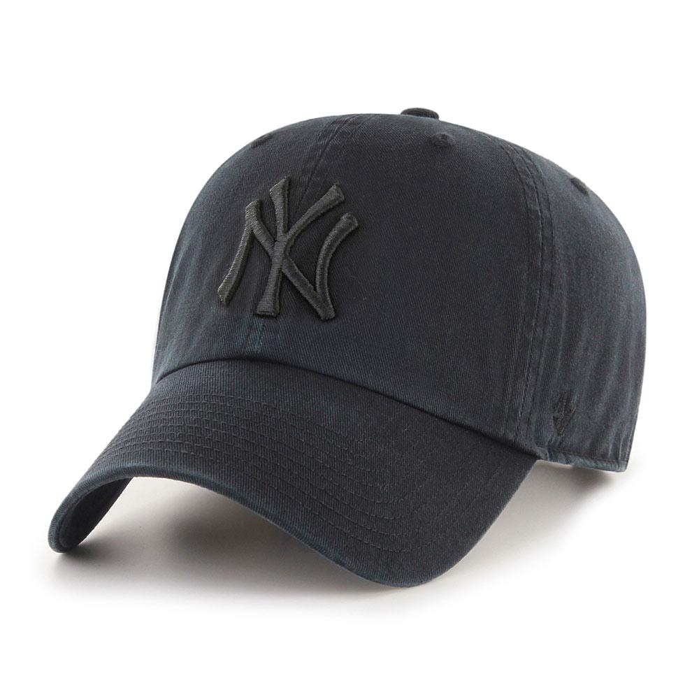 New York Yankees Black Black 47 CLEAN UP Shop MLB Hats Caps 47 Brand