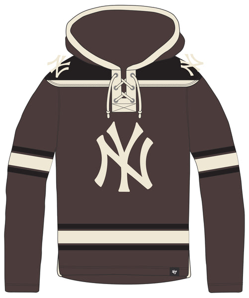 47 Brand New York Yankees Superior Lacer Hoodie Dark Green