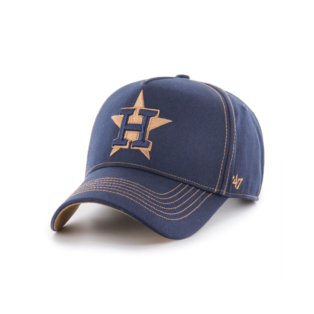 Houston Astros Navy/Tobacco Contrast Stitch '47 MVP DT