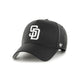 Load image into Gallery viewer, San Diego Padres Black/White &#39;47 MVP DT SNAPBACK
