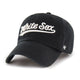 Load image into Gallery viewer, Chicago White Sox Black &#39;47 CLEAN UP unstructed cap with white &#39;White Sox&#39; text across the front
