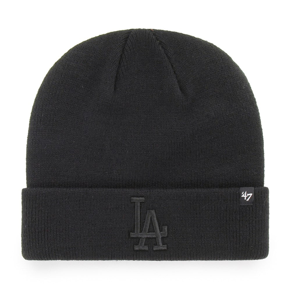 Los Angeles Dodgers Black/Black Raised 47 CUFF KNIT
