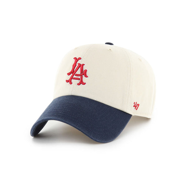 Los Angeles Angels Natural/Navy 47 CLEAN UP | Shop MLB Hats & Caps – '47  Brand