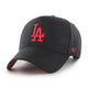 Load image into Gallery viewer, Los Angeles Dodgers Black/Red Replica ‘47 MVP DT Snapback - FRONT
