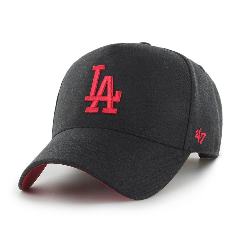 Los Angeles Dodgers Black/Red Replica ‘47 MVP DT Snapback - FRONT
