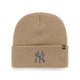 Load image into Gallery viewer, New York Yankees Khaki Haymaker &#39;47 Cuff Knit Beanie - FRONT
