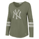 Load image into Gallery viewer, New York Yankees Womens Fader &#39;47 Letter COURTSIDE LS Tee - Front
