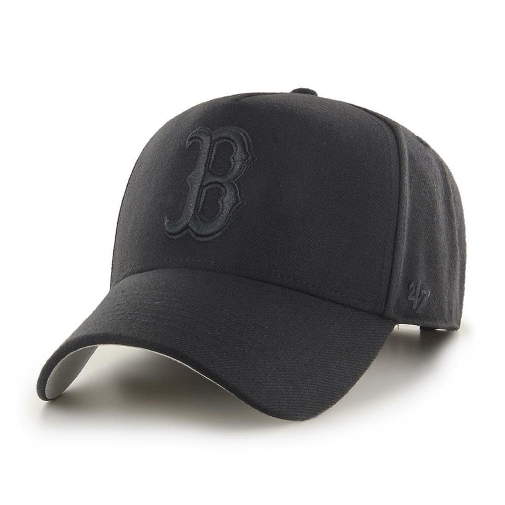 Boston Red Sox Black/Black '47 MVP DT Snapback - Front