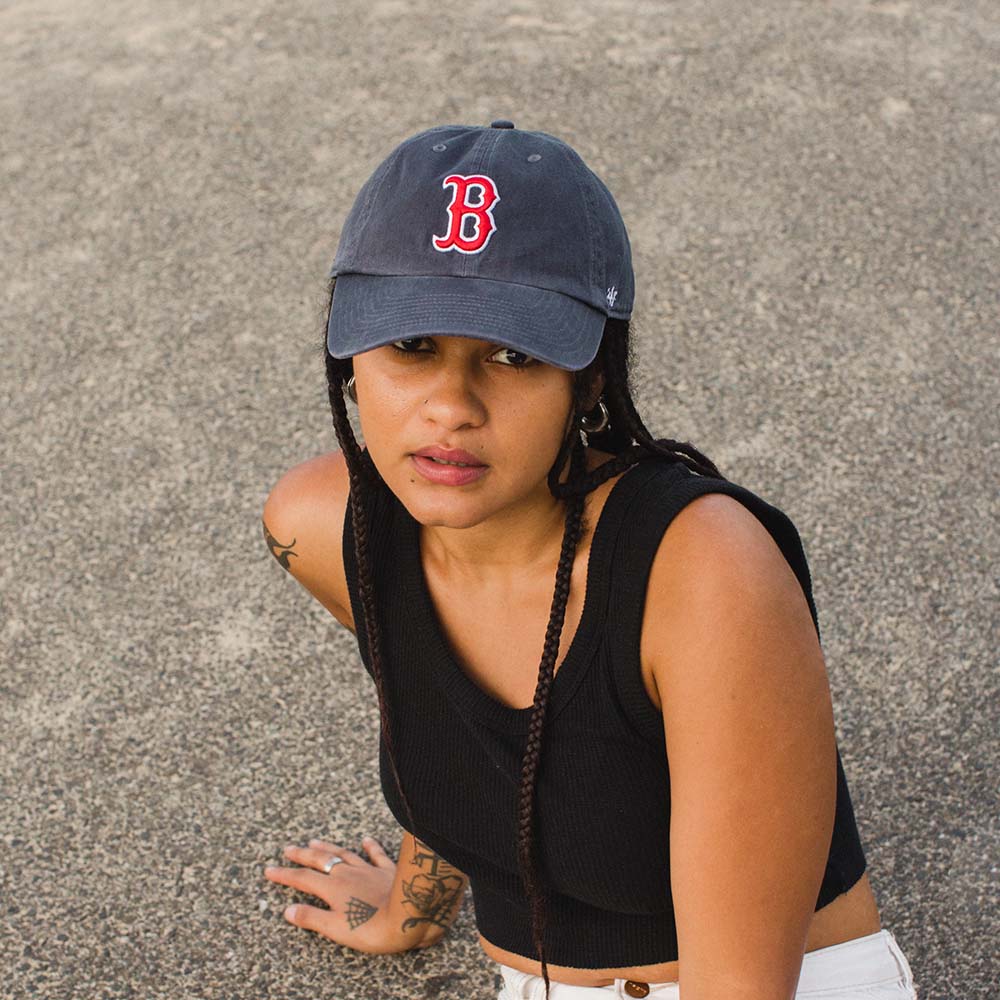 Boston Red Sox Vintage Navy CLEAN UP Shop MLB Fashion Hats