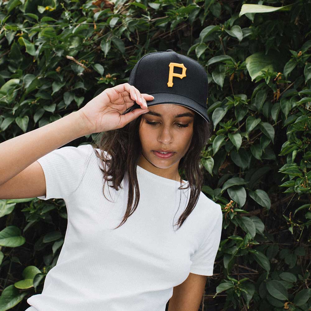 black P Pittsburgh cap - MVP Pittsburgh Pirates black 47 Brand : Headict