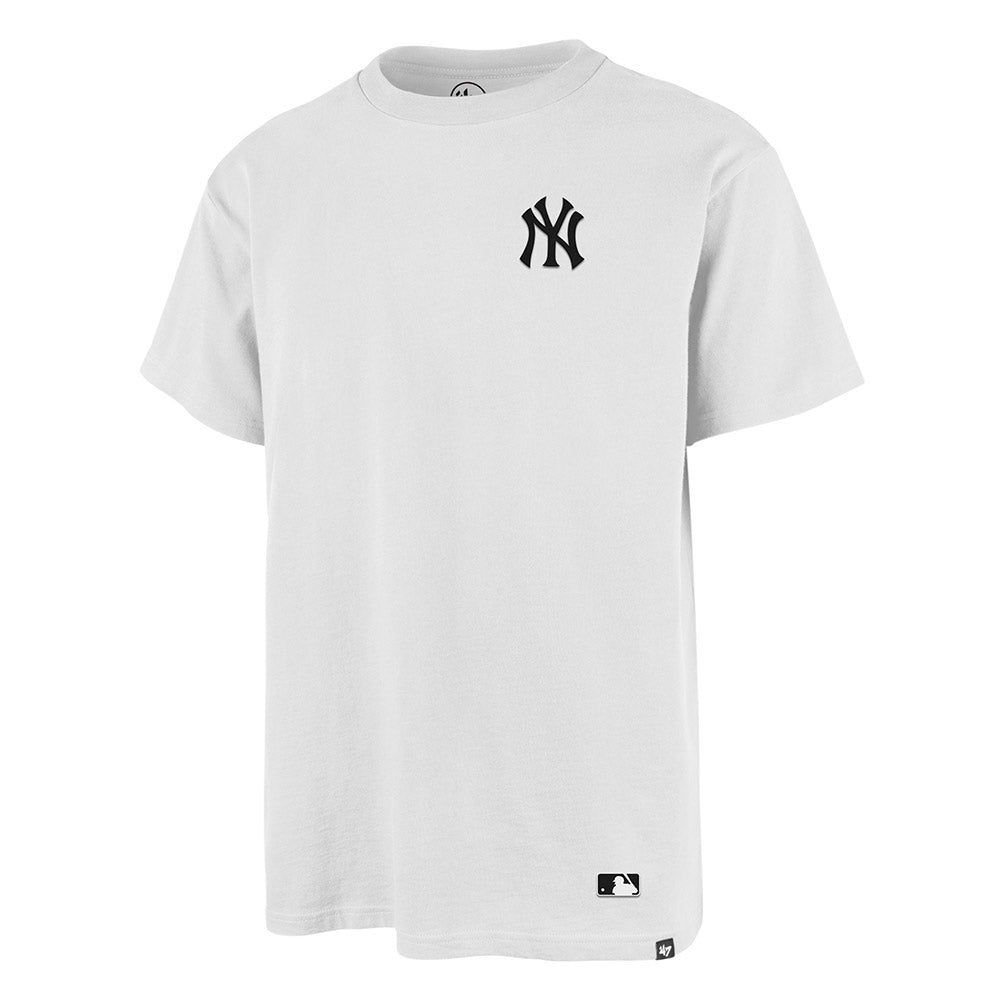 47 Brand NY Yankees T-Shirt In White With Chest And Back Print