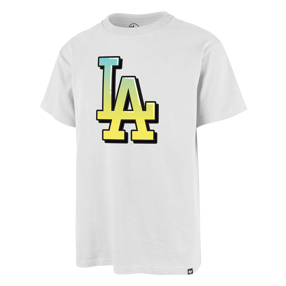 Los Angeles Dodgers Men's Black Flocked '47 Echo Tee