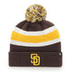 Load image into Gallery viewer, San Diego Padres Brown Breakaway &#39;47 CUFF KNIT - Front
