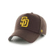 Load image into Gallery viewer, San Diego Padres Brown &#39;47 MVP DT SNAPBACK - Front
