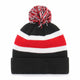 Load image into Gallery viewer, Detroit Red Wings Black Breakaway &#39;47 Cuff Knit Beanie - Back
