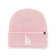 Load image into Gallery viewer, Los Angeles Dodgers Pink Haymaker &#39;47 Cuff Knit Beanie - FRONT
