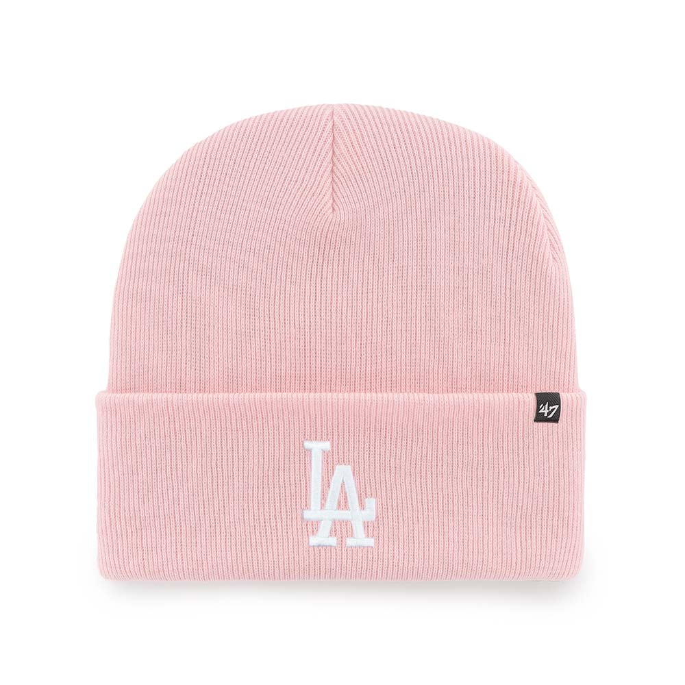Los Angeles Dodgers Pink Haymaker '47 Cuff Knit Beanie - FRONT